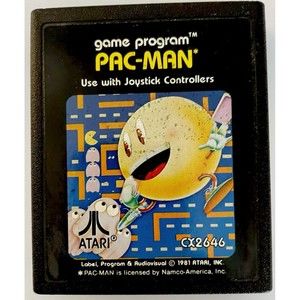 Pac-Man Cartridge Only  Atari 2600 Vtg Arcade Namco 1981 Untested Original VTG